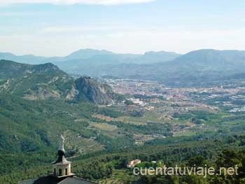 Alcoi desde la Font Roja (Alicante)